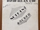 David Allan Coe Nothing Sacred Vinyl LP X Rated
