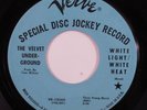 Rock 45 VELVET UNDERGROUND White Light/White Heat VERVE VG+ promo k