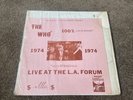 The Who Live At The LA Forum Vinyl LP Rare
