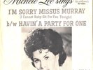 MICHELLE LEE RARE PROMO PICTURE SLEEVE+45-(I'M SORRY MISSUS MURRAY)--PS--PIC--