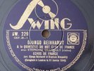 Django Reinhardt QHCF Echos de France 78RPM Swing 229