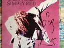SIMPLY RED - *SIGNED* - A NEW FLAME ORIGINAL ALBUM 1989 IMPORT - MICK HUCKNALL
