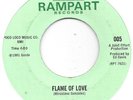 RAVEN Flame Of Love on Rampart private hard rock 45 HEAR