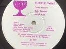 Purple Wine Vinyl LP With Signed Lyric Sheet Psychedelic Rock Folk Rock RARE