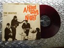 The Beatles ‎  A Hard Day's Night   Japanese RED VINYL LP Odeon OP 7123