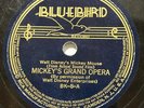 Walt Disney Mickey Mouse - Grand Opera/Orphans Benefit - Bluebird 78RPM