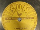JOHNNY CASH SUN 241 10” 78 rpm: I walk the Line/ Get Rhythm