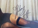 Hillary Duff Signed Luck Or Something Signed Vinyl On Cover.