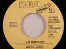 Modern Soul Boogie 45 GLENN JONES I Am Somebody RCA VG++/VG+ promo insert HEAR l