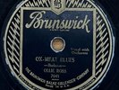 OLLIE ROSS - Ox-Meat Blues/Broad Road Blues  BRUNSWICK  PRE WAR JAZZ BLUES 78