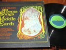 JRR TOLKIEN POEMS & SONG OF MIDDLE EARTH LP VG CAEDMON VINYL LORD OF THE RINGS
