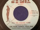 FOUR SONICS - PLUS ONE. TELL ME YOU’RE MINE / LOST WITHOUT YOU  SEPIA 18  EX