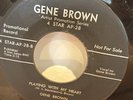 Gene Brown (2) – Playing With My Heart/ Big Door 7” Promo