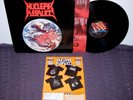 NUCLEAR ASSAULT Handle With Care LP OG UK Under One Flag+Merch Insert Metal NM-