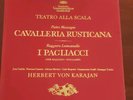 MASCAGNI LEONCAVALLO Cavalleria Rusticana KARAJAN DGG Tulips 3-LP Box Set EX