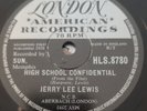 JERRY LEE LEWIS - High School Confidential. UK London 78'. 1958 Rock & Roll. Ex