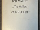Hand Calligraphy / Bob Marley & The Wailers / Catch A Fire RARE LABEL COPY