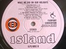 Fairport Convention LP What We Did On Our Holidays UK Pink Island 1st Press