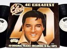 Elvis' 40 greatest hits ARCADE ADEP 12 GATEFOLD 2 ALBUM RARE WHITE LABELS
