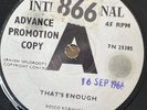 Rosco Robinson – That's Enough / One More Time - 7