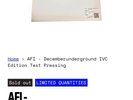 AFI DECEMBERUNDERGROUND IVC TEST PRESSING Vinyl Interscope 2xLP Sold Out Presale