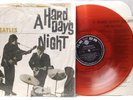 Classic rock lp THE BEATLES A Hard Day's Night TAIWAN color vinyl & LYRIC SHEET