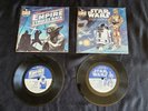 Star Wars & Empire Strikes Back Childrens 45 Record Read Along Set Of 2. Nice