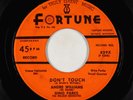 R&B 45 - Andre Williams & Gino Parks - Don't Touch - Fortune - autograph