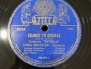 Mexican 78 RPM Lydia Mendoza Conjunto Estrella Azteca 5034 Latin Corrido Spanish