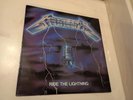 METALLICA RIDE THE LIGHTNING LP 1984 MEGAFORCE RECORDS MRI 769 W/LYRICS INNER