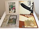 4 VTG Led Zeppelin Vinyl LPs Albums-11,Presence,Self Titled, 1V