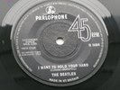 THE BEATLES  1963  UK  45 I WANT TO HOLD YOUR  HAND  SOLID CENTER ORIOLE   EX