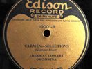 78 RPM RECORD EDISON FIRST LONG PLAYING RECORD 1926 DIAMOND DISC 10001 24 MINS.