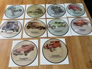 Set of 10 rock n roll Cruisin 7 inch single picture discs, cars x 10