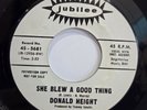 Donald Height- She Blew A Good Thing 45 Vinyl 60s Soul White Label Promo VG+