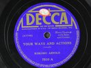 KOKOMO ARNOLD: your ways and actions / midnight blues DECCA Single 78 RPM