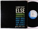 Cannonball Adderley - Somethin' Else LP - Blue Note Mono DG RVG 47 W 63rd