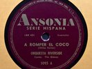 ORQUESTA RIVERSIDE / MAKANTAUA / A ROMPER EL COCO / 78 RPM RECORD  EX+