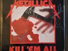 Metallica Kill Em All Original Press Lp 1983 Signed By James, Kirk, Cliff, Lars
