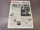 Jethro Tull Thick As A Brick A3 B2 NEWSPAPER Stunning EX+ Vinyl Original UK LP