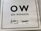 DAMAGED - Oh Wonder Self-Titled Album white Vinyl Record SIGNED Autographed READ