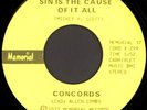 CONCORDS Sin Is The Cause Of It All 45 Memorial Rare 1977 Gospel Soul Funk M-