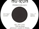 THE NU-RONS All My Life 45 Nu-Ron  1972 NJ Crossover Sweet Soul M-