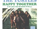 THE TURTLES-PICTURE SLEEVE + 45--(HAPPY TOGETHER)--PS--PIC--SLV