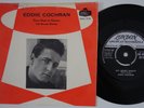 EDDIE COCHRAN Cut Across Shorty RARE Denmark 45 Three Steps To Heaven ROCKABILLY