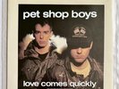 PET SHOP BOYS -Love Comes Quickly- Rare UK 10” with Poster & Printed PVC Sleeve