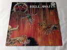SLAYER - HELL AWAITS (EUROPE 1985 RELEASE - ORIGINAL INNER SLEEVE - VG/VG+)