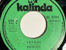 MAESTRO Savage / Dread Man KALINDA 45 SCARCE SOCA DISCO FUNK