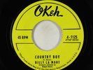 R&B Rocker 45 - Billy La Mont - Country Boy - Okeh VG+