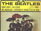 THE BEATLES-HARD COVER-EP + 45--(4 by 4)--PS--PIC